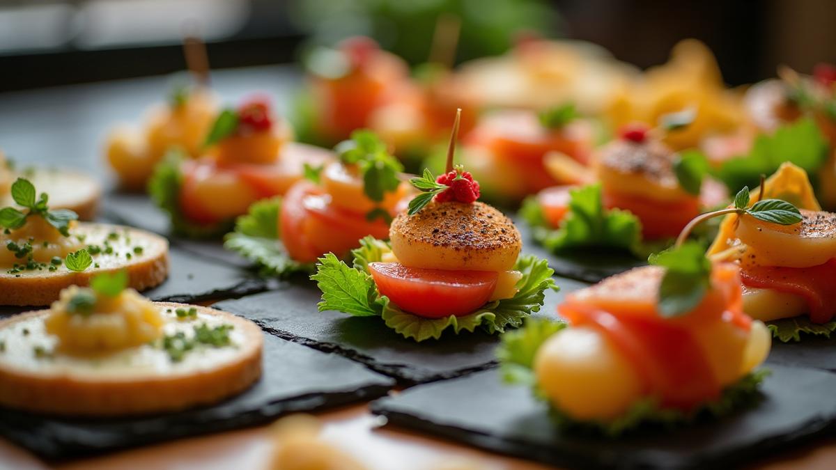 Restaurant catering setup
